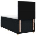 vidaXL Posteľ boxspring s matracom Čierna 80 x 200 cm Látka