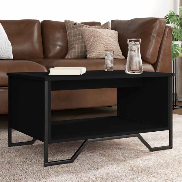 vidaXL Konferenčný stolík čierny 75x51x40 cm kompozitné drevo