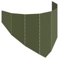 vidaXL Obrubník trávnika 100 x 45 cm Oceľ Olivovo zelená
