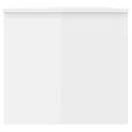 vidaXL Konferenčný stôl lesklý biely 102x50,5x46,5cm spracované drevo