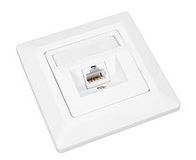 Zásuvka Solarix CAT6 STP 1 x RJ45 pod omietku biela