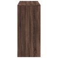 vidaXL Barový stôl s policami hnedý dub 124x46x103,5 cm kompoz. drevo