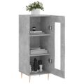 vidaXL Komoda betónovo sivá 34,5x34x90 cm spracované drevo