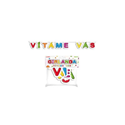 Girlanda papierová - VÍTÁME VÁS