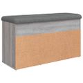 vidaXL Lavička na topánky sivá sonoma 82x32x45,5 cm kompozitné drevo