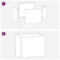 vidaXL Záhradný kvetináč Čierna 60 x 40 x 50 cm Studený valcovaný oceľ