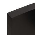 vidaXL Stolová doska tmavohnedá 100x40x(2-6) cm ošetrený dubový masív