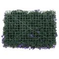 vidaXL Umelý plot z listov 6 ks fialový 40x60 cm