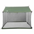 vidaXL Stanový plachty s sieťovými stenami 270 x 210 x 210 cm Zelená