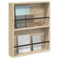 vidaXL Regál na časopisy Sonoma dub 60 x 12 x 70 cm Kompozitné drevo
