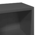 vidaXL Skrinky na CD 2 ks, lesklá sivá 21x16x93,5 cm, kompozitné drevo