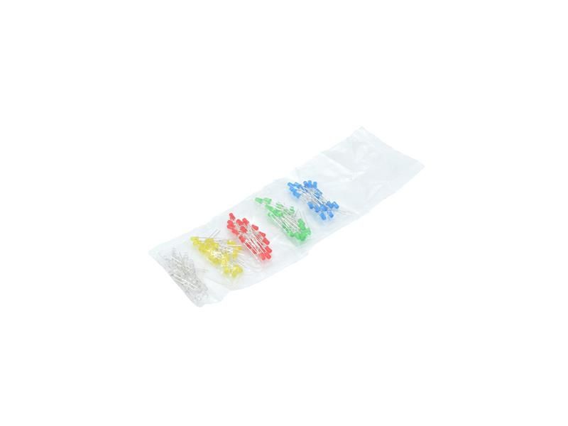 Sada LED 3mm 100ks - 5 farieb