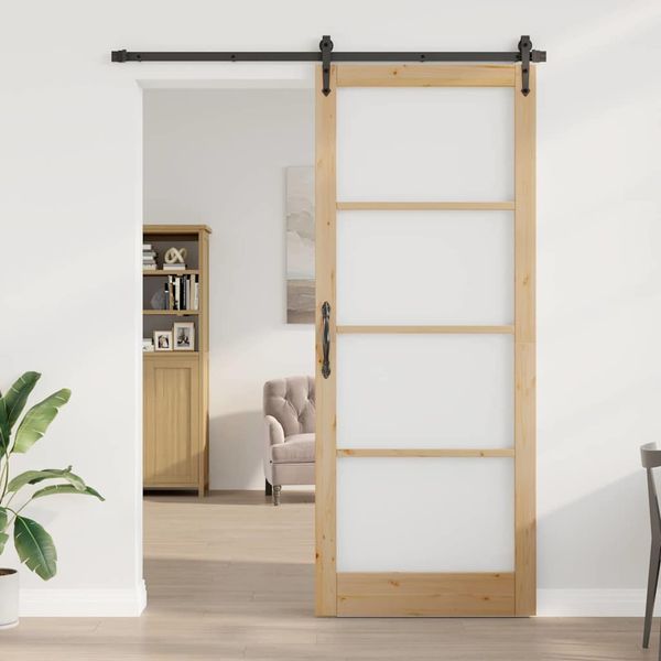 vidaXL Vnútorné dvere ORKDAL Hnedá 93 x 232 cm