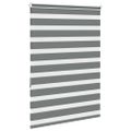 vidaXL Zebra roleta tmavošedá 95x150 cm šírka látky 90,9 cm polyester
