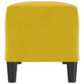 vidaXL Lavička žltá 100x35x41 cm zamat