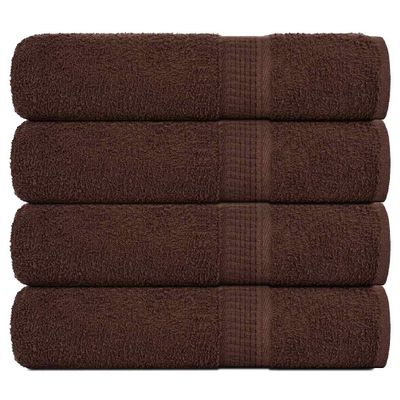 vidaXL Utierky na ruky FROGN 4 ks hnedé 50x100 cm 360 g/m²