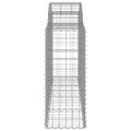vidaXL Oblúkové gabiónové koše 3ks 200x50x100/120cm pozinkované železo