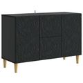 vidaXL Servírovacia skriňa Čierna 89 x 34,5 x 60 cm Kompozitné drevo