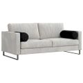 vidaXL Podložkové vankúše 2 pcs Čierna Ø 25 x 70 cm Mikrovlákno