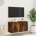 vidaXL TV skrinka nástenná dymový dub 80x30x41 cm