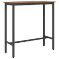 vidaXL stôl Staré drevo 100 x 40 x 100,5 cm Inžinierske drevo a oceľ