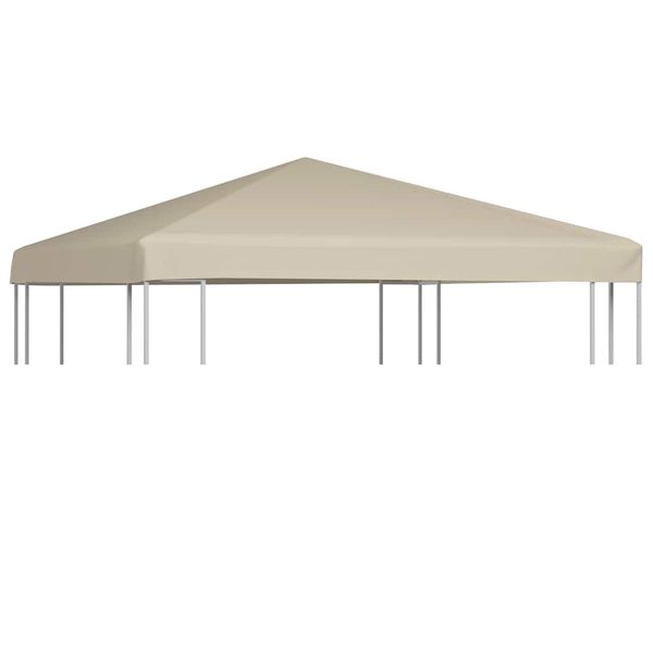 vidaXL Strieška na altánok 310 g/m² 3x3 m, béžová