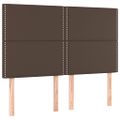 vidaXL Boxspring posteľ s matracom hnedá 140x190 cm umelá koža