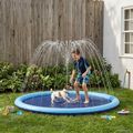 vidaXL Splash pad pre deti a psov Modrá Ø150 x 10 cm PVC