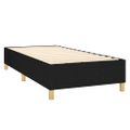 vidaXL Posteľný rám boxspring s matracom čierny 80x200 cm látka