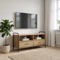 vidaXL TV skrinka 67,5 x 33 x 50 cm Dub artisan Kompozitné drevo