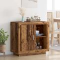 vidaXL Servírovacia skriňa Staré drevo 80 x 40 x 75 cm