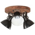 vidaXL Industriálna stropná lampa 25 W, čierna 42x27 cm E27