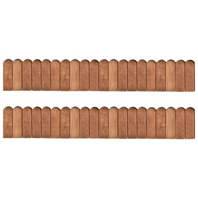vidaXL Trávnikové lemy 2ks 120 cm impregnované borovicové drevo