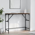 vidaXL Konzolový stolík hnedý dub 100x32x75 cm kompozitné drevo