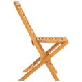 vidaXL Skladacie stoličky 6 ks 47x63x90 cm Masívne teakové drevo