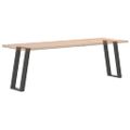 vidaXL Nohy ku konzolovému stolíku v tvare U, 2 ks, antracitové, 38 x (72-73) cm, oceľ