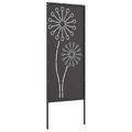 vidaXL Záhradná clona na súkromie Rezací Čierna 50 x 140 cm