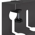 vidaXL Úložný box na káble pod stôl 2 ks Čierna 43 x 10 x 15 cm Oceľ