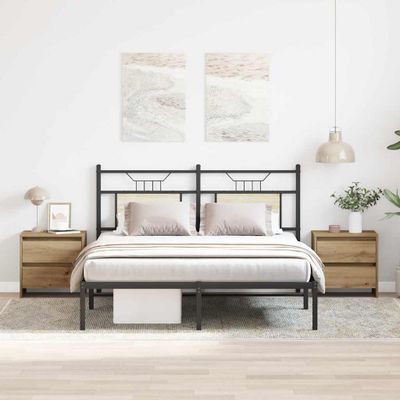 vidaXL Nočný stolík so zásuvkou 2 pcs Remeselný dub 45 x 34 x 44,5 cm