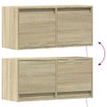vidaXL TV nástenná skrinka s LED svetlami dub sonoma 80x31x38 cm