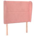 vidaXL Čelo postele so záhybmi čierne 93x23x118/128 cm zamat