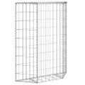 vidaXL Trapézový gabiónový vyvýšený kôš pozinkovaná oceľ 80x20x100 cm