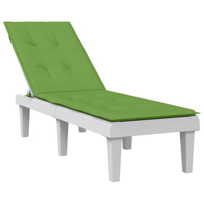 vidaXL Vankúš na lehátko zelená melanž (75+105) x 50 x 4 cm látka