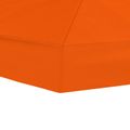 vidaXL Kryt na altánkovú strechu 6 x 3 m Oranžová Polyester 190 gsm