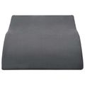 vidaXL Vankúš na nohy 68 x 40 x 18 cm PU pena Sivá