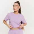 Dámske tričko Cropped Limitless Lavender - GymBeam, veľkosť XL, veľkosť oblečenia XL, 100% bavlna