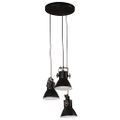 vidaXL Závesná lampa 25 W čierna 30x30x100 cm E27
