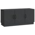 vidaXL TV skrinka Čierna 99 x 34,5 x 47 cm Kompozitné drevo