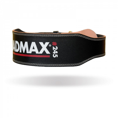 Fitness opasok Full Leather Black - MADMAX, veľkosť M