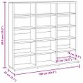 vidaXL CD skrinka sivá sonoma 100x23x89,5 cm spracované drevo